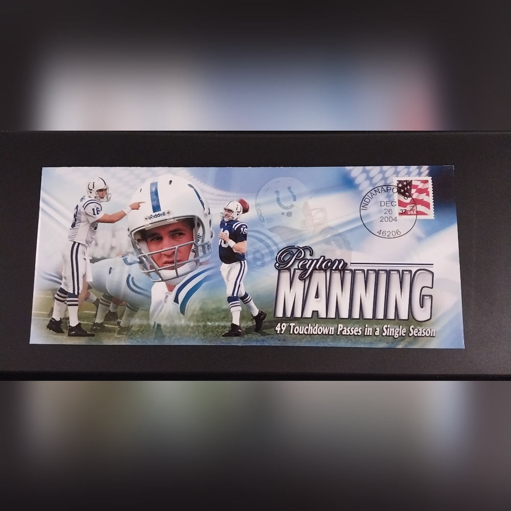 Peyton Manning Indianapolis Colts NFL First Day Issue Envelope 12/26/2004